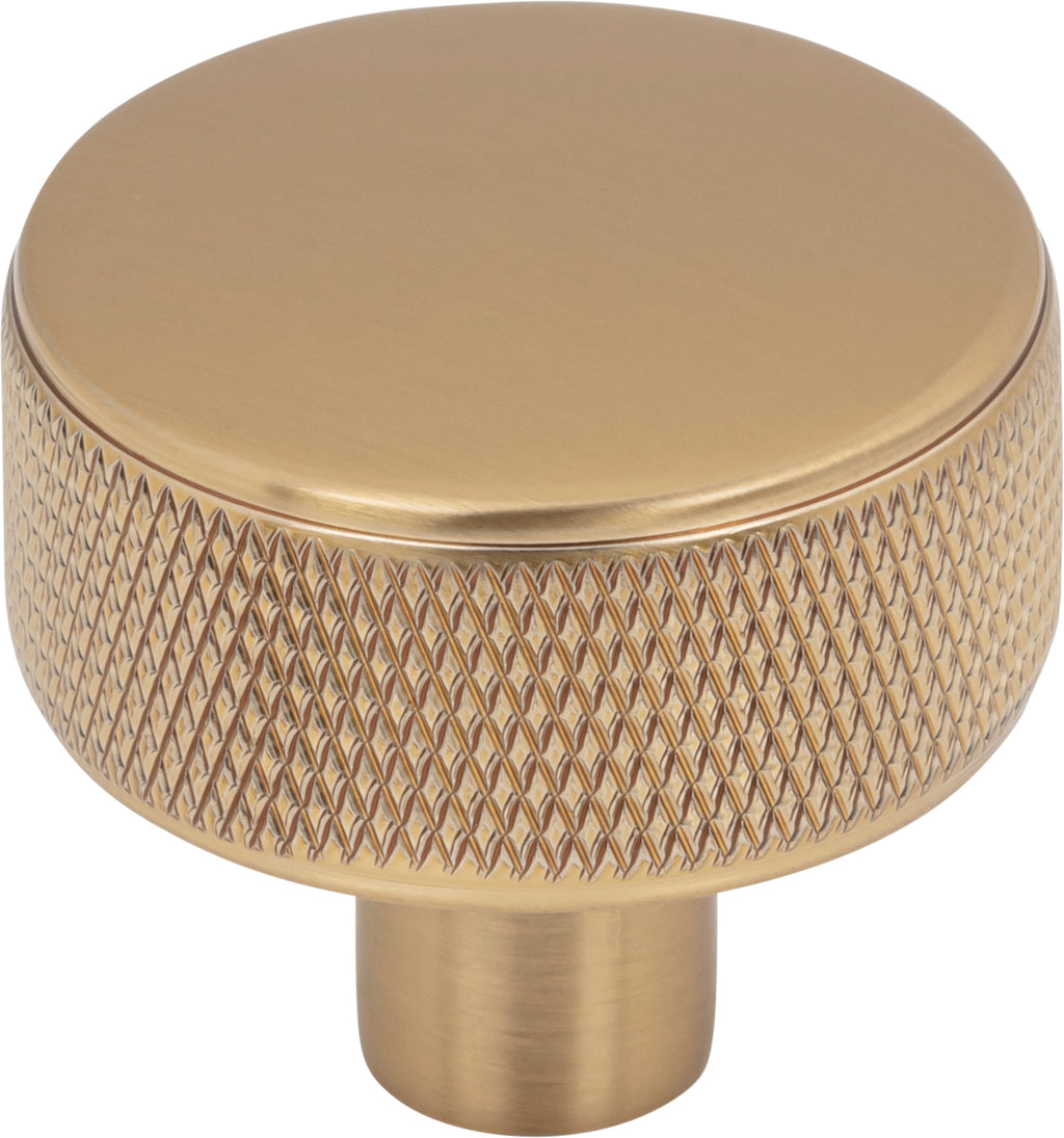 Top Knobs Burnham Series 1-1/4"L Round Knob, Honey Bronze