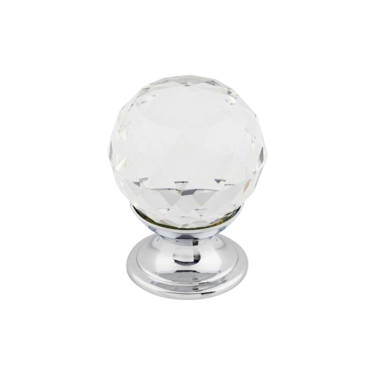 Clear Crystal 1 1/8" Diameter Round Knob