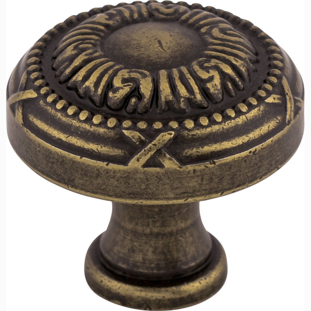 Top Knobs Ribbon Series 1-1/8"L Knob, German Bronze