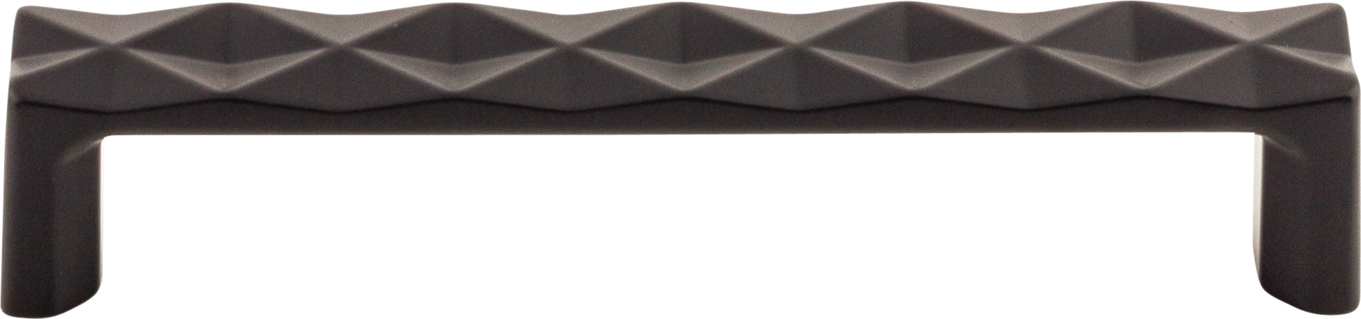 Top Knobs Quilted Series 5-1/16"(128mm) CC Pull, Flat Black