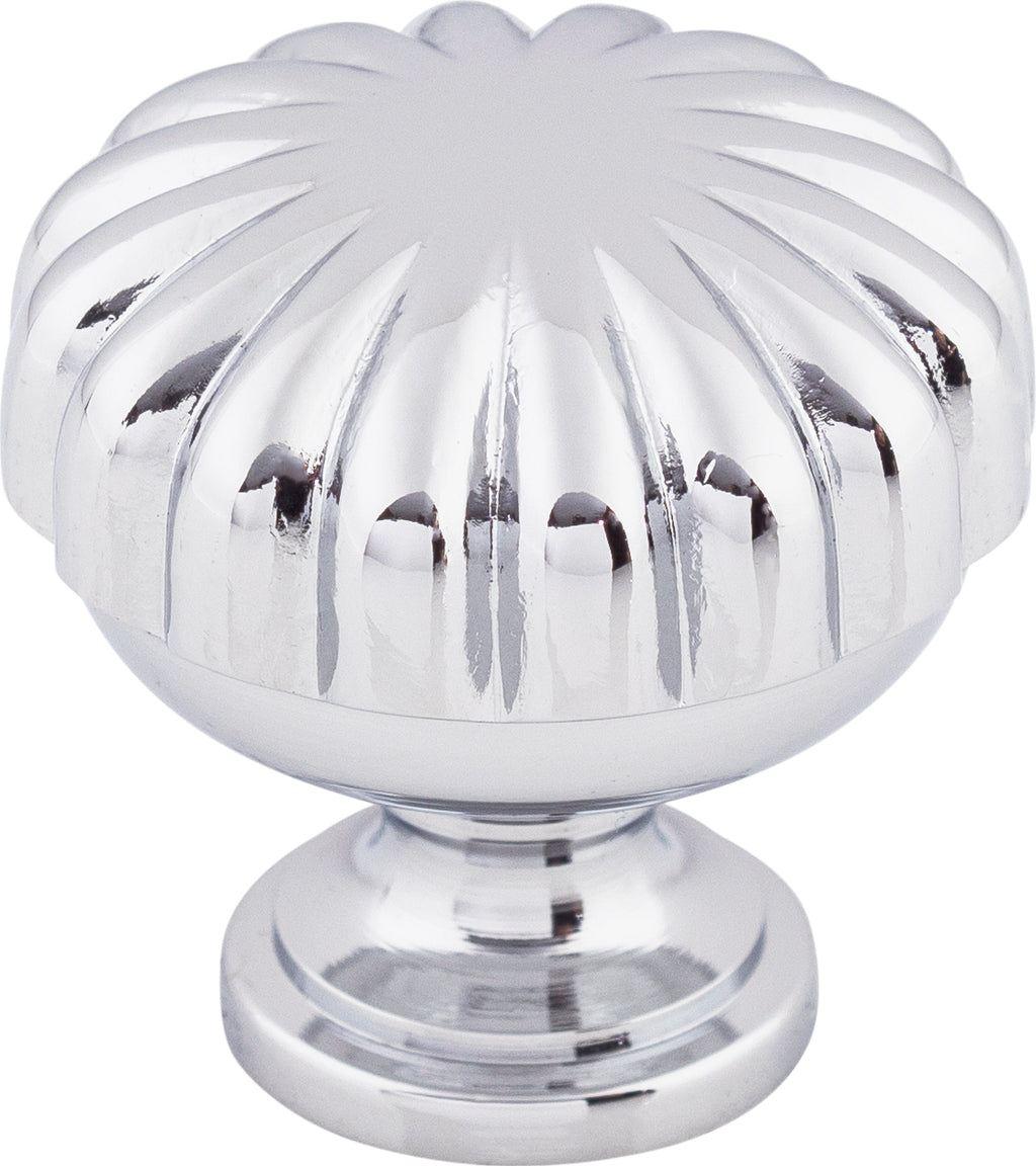 Top Knobs Melon Series 1-1/4"L Knob, Polished Chrome