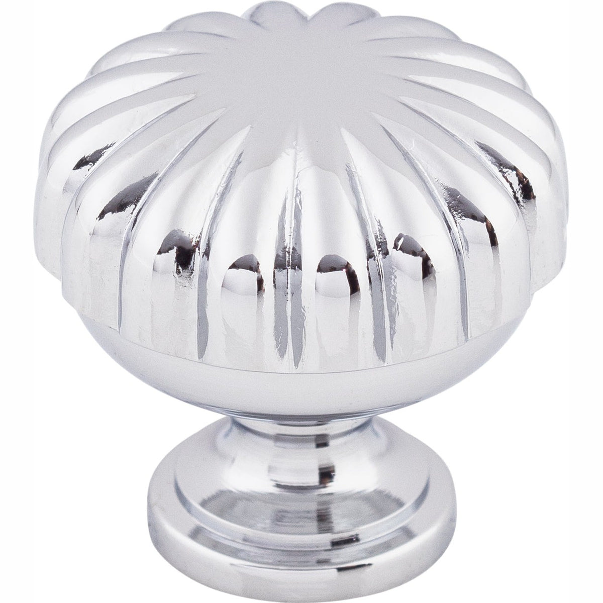 Top Knobs Melon Series 1-1/4"L Knob, Polished Chrome