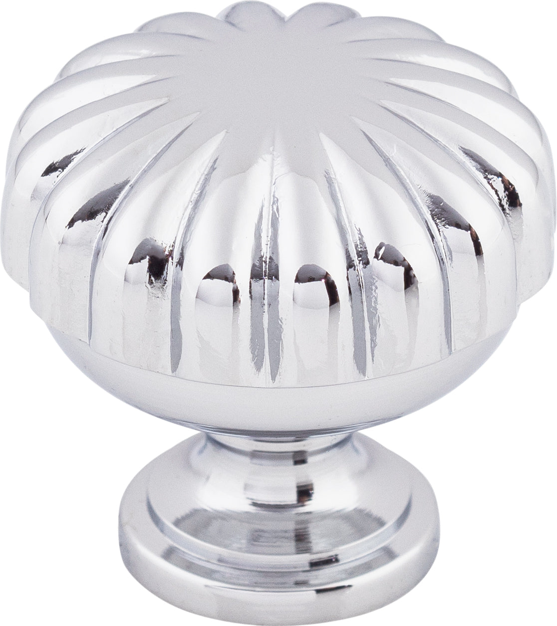 Top Knobs Melon Series 1-1/4"L Knob, Polished Chrome