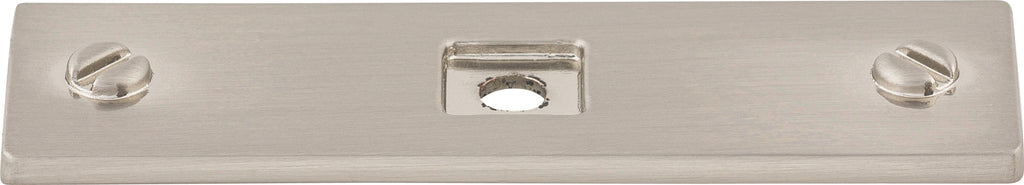 Top Knobs Channing Series 3"L Backplate, Brushed Satin Nickel