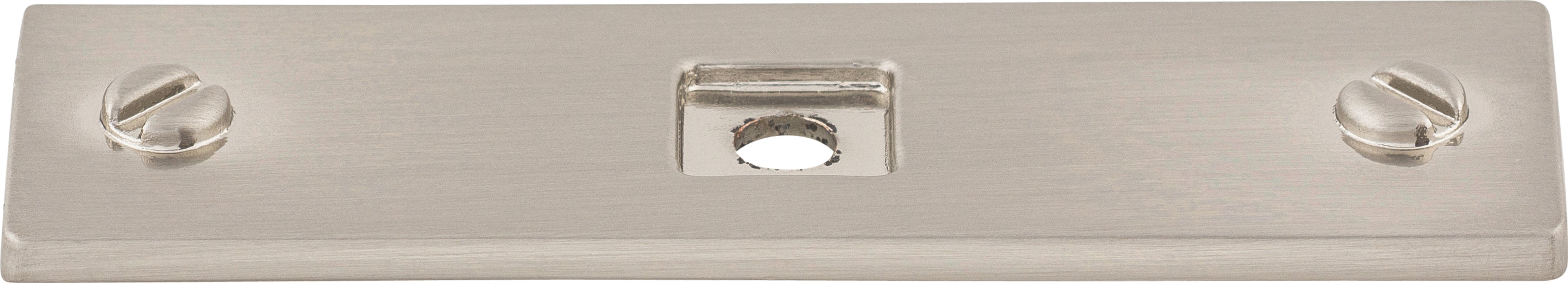 Top Knobs Channing Series 3"L Backplate, Brushed Satin Nickel