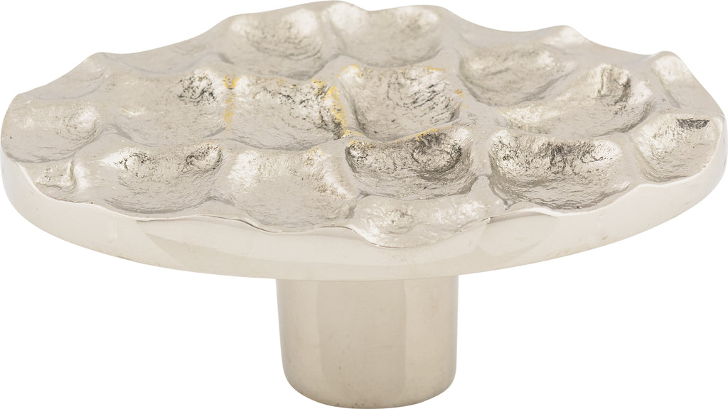 Top Knobs Cobblestone Series 2-5/8"L Oval Knob, Polished Nickel