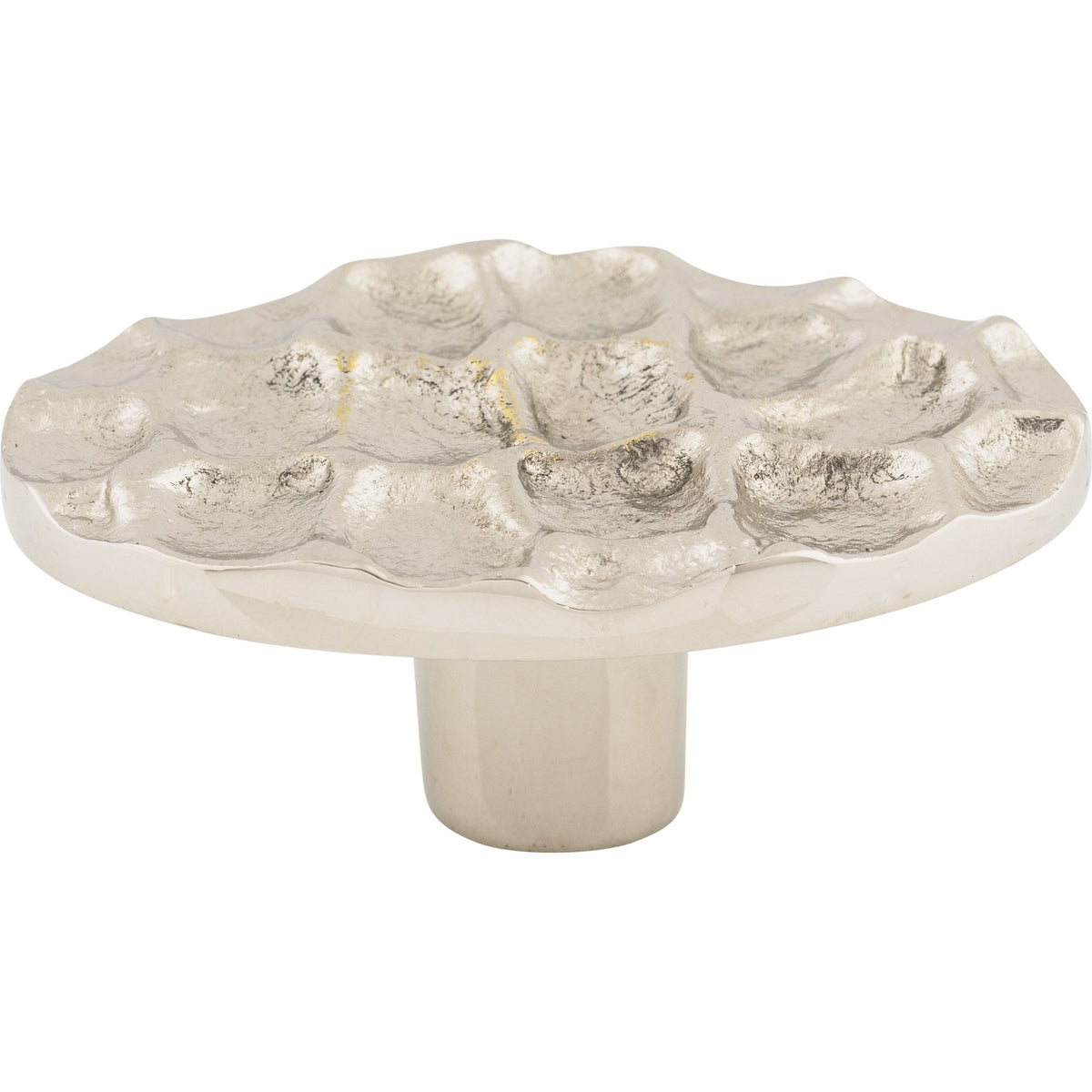 Top Knobs Cobblestone Series 2-5/8"L Oval Knob, Polished Nickel