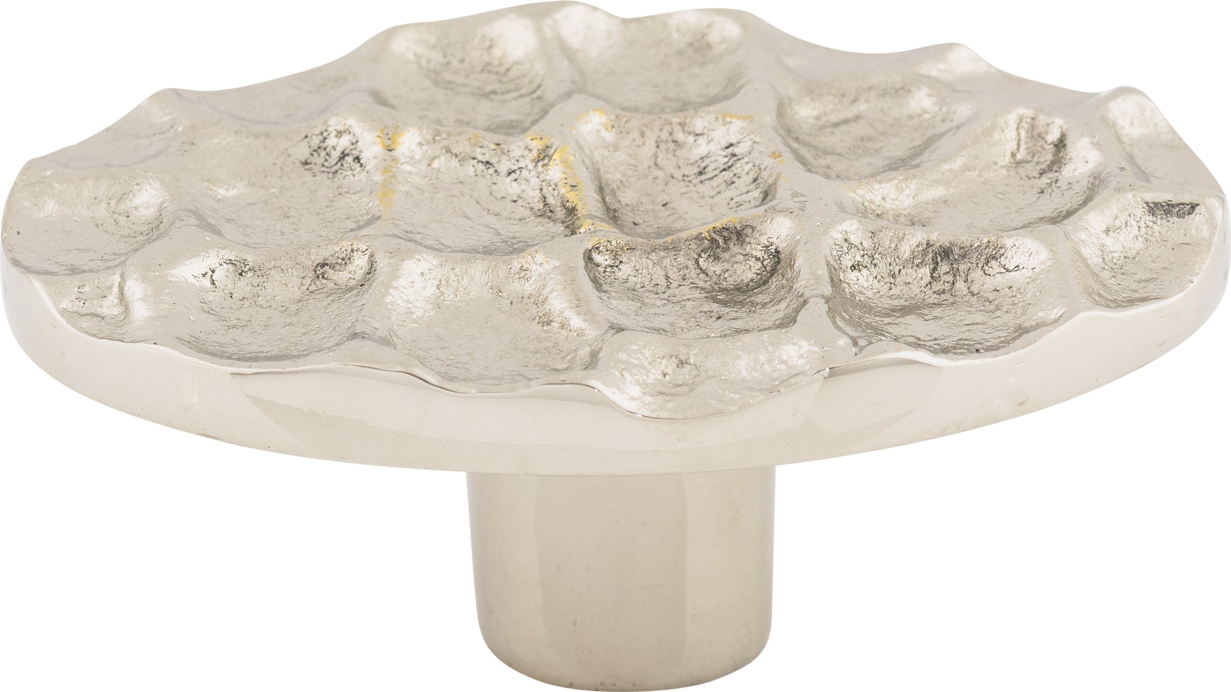 Top Knobs Cobblestone Series 2-5/8"L Oval Knob, Polished Nickel