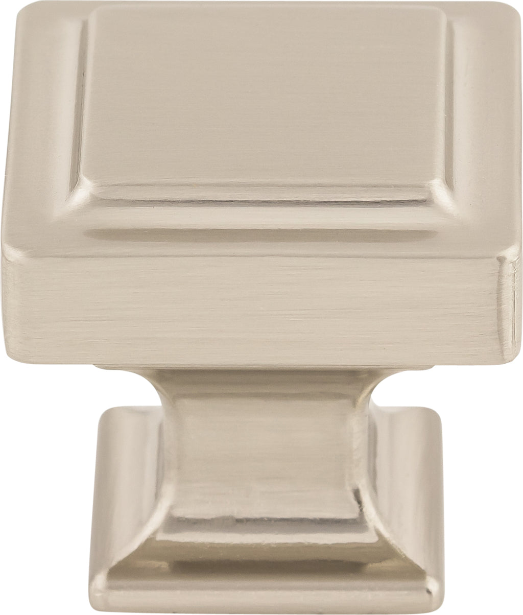 Top Knobs Ascendra Series 1-1/4"L Knob, Brushed Satin Nickel