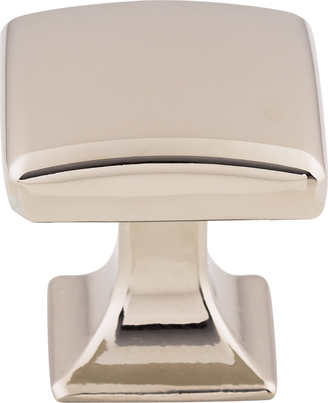 Top Knobs Contour Series 1-1/8"L Knob, Polished Nickel