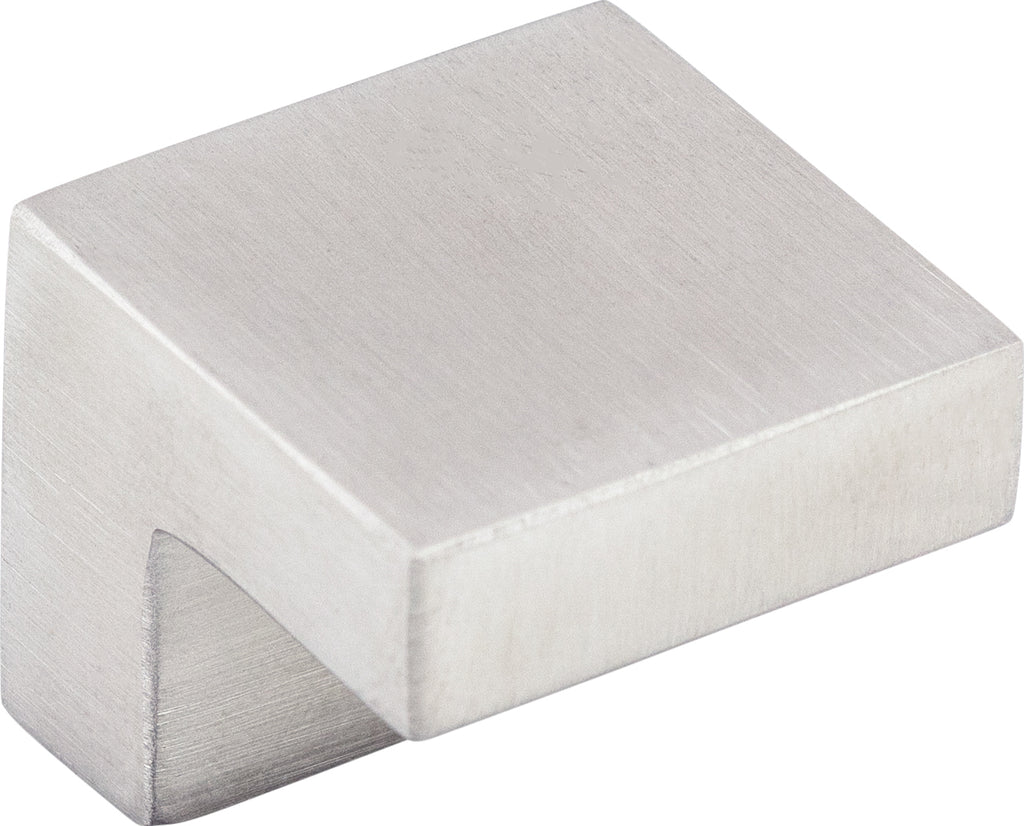 Top Knobs Square Series 1"L Knob, Brushed Stainless Steel