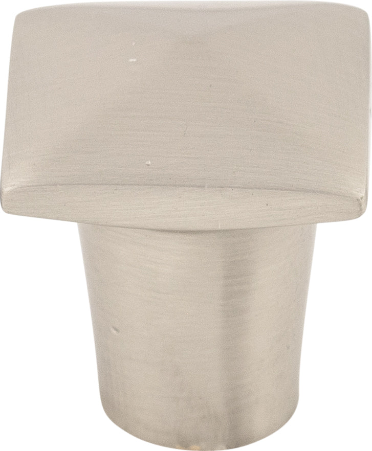 Top Knobs Aspen II Square Series 7/8"L Knob, Brushed Satin Nickel