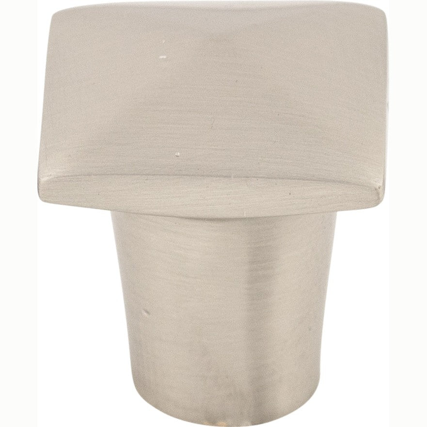 Top Knobs Aspen II Square Series 7/8"L Knob, Brushed Satin Nickel