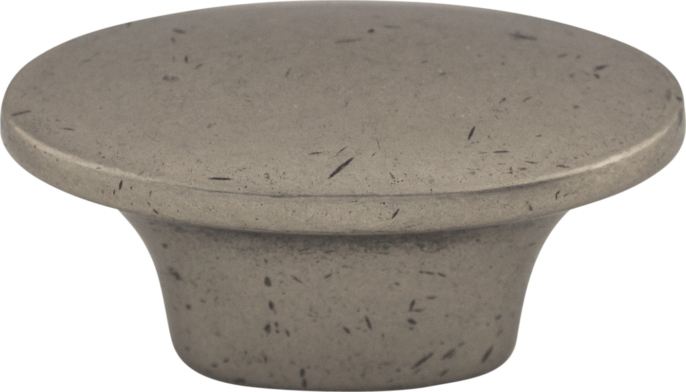 Top Knobs Oval Series 1-1/2"L Knob, Pewter Antique