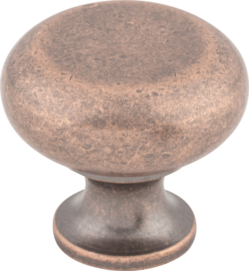 Top Knobs Flat Series 1-1/4"L Knob, Antique Copper
