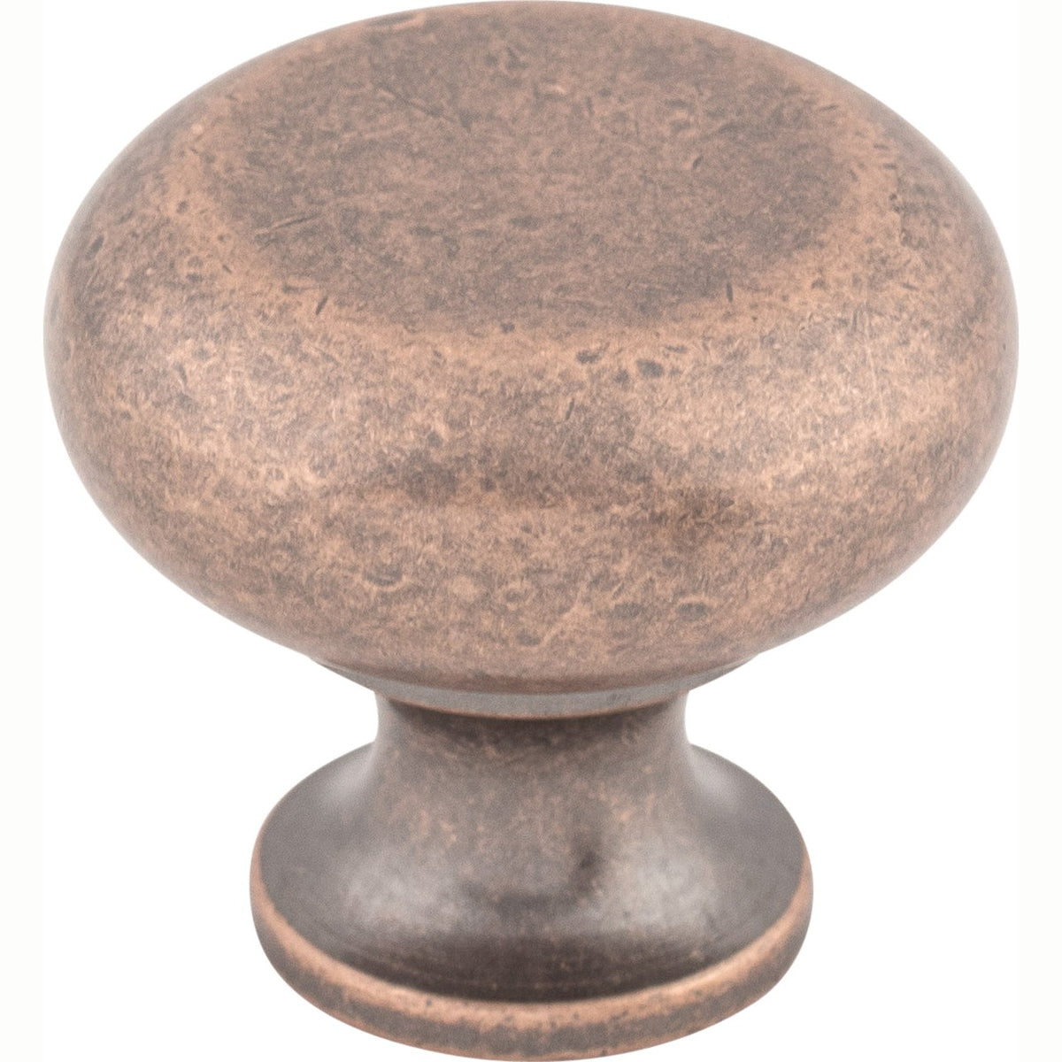 Top Knobs Flat Series 1-1/4"L Knob, Antique Copper