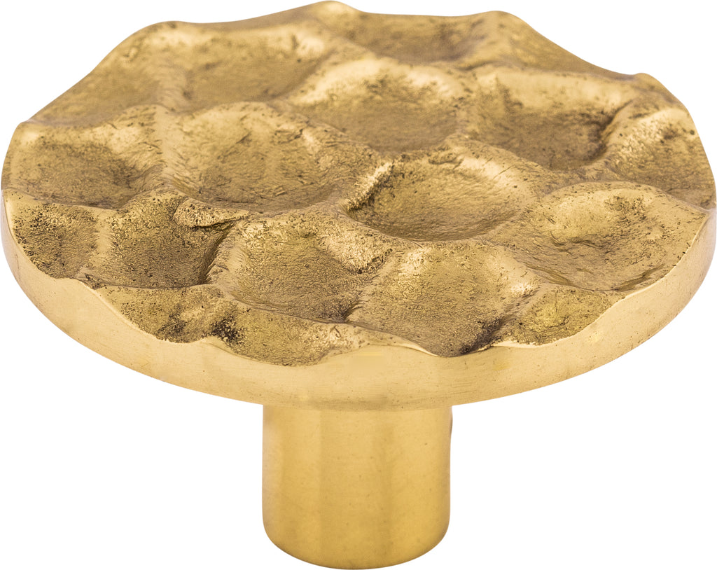 Top Knobs Cobblestone Series 1-15/16"L Round Knob, Brass