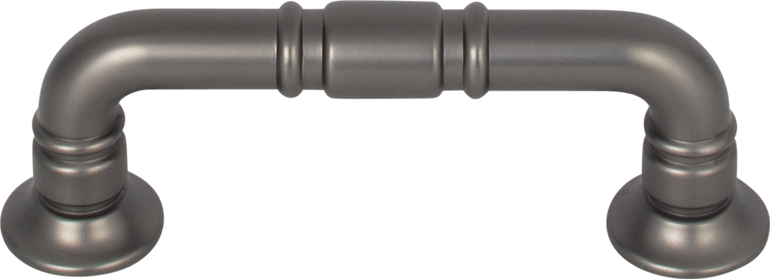Top Knobs Kent Series 3"(76mm) CC Pull, Ash Gray