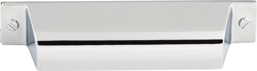 Top Knobs Channing Series 3-3/4"(95mm) CC Cup Pull, Polished Chrome