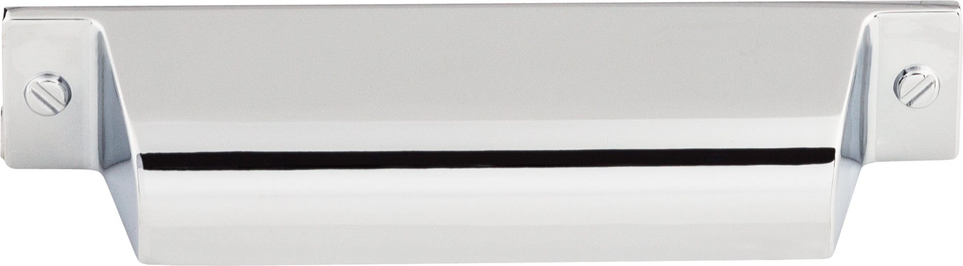 Top Knobs Channing Series 3-3/4"(95mm) CC Cup Pull, Polished Chrome