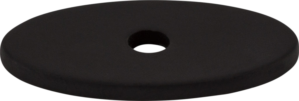 Top Knobs Oval Series 1-1/4"L Backplate, Flat Black