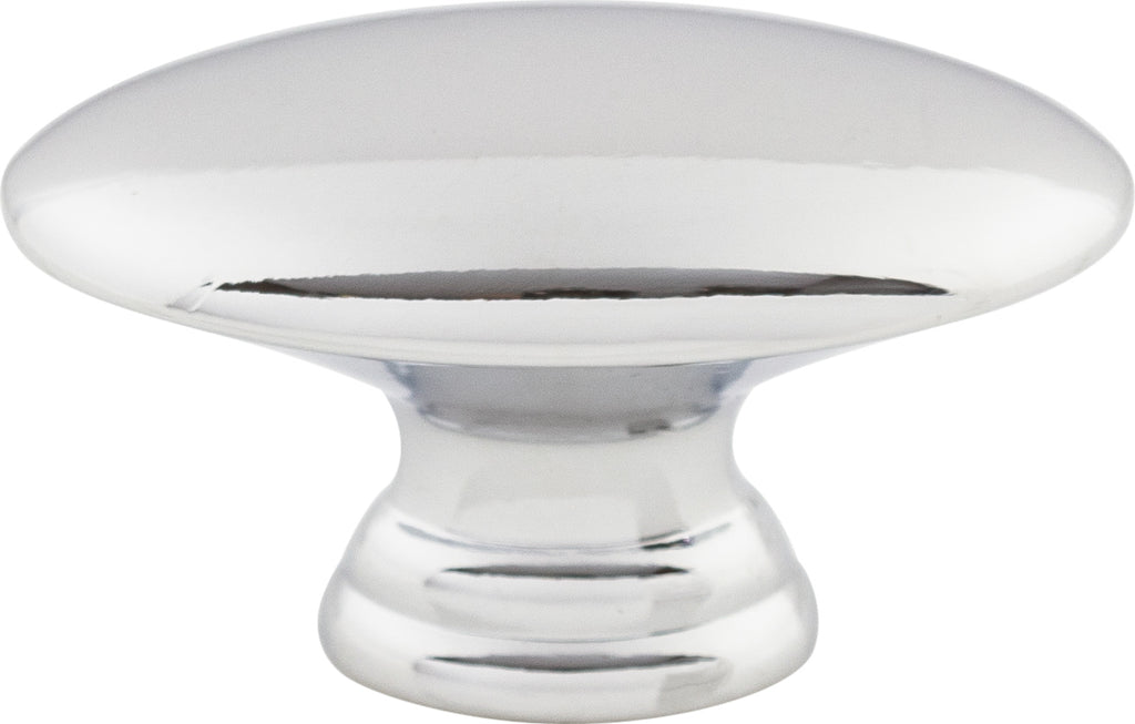 Top Knobs Oval Series 3/4"L Knob, Polished Chrome
