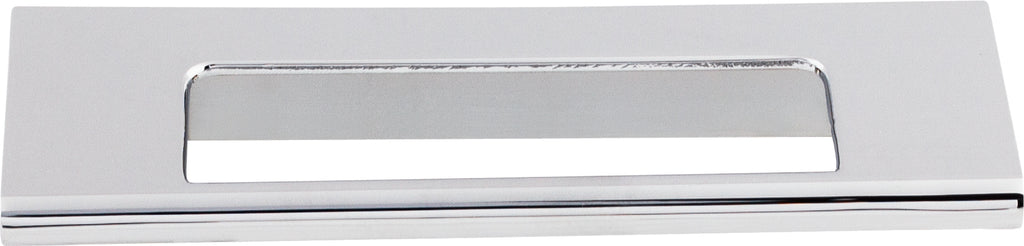 Top Knobs Europa Series 3-3/4"(95mm) CC Cut Out Tab Pull, Polished Chrome