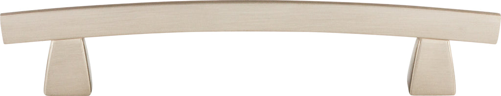 Top Knobs Arched Series 5"(127mm) CC Pull, Brushed Satin Nickel
