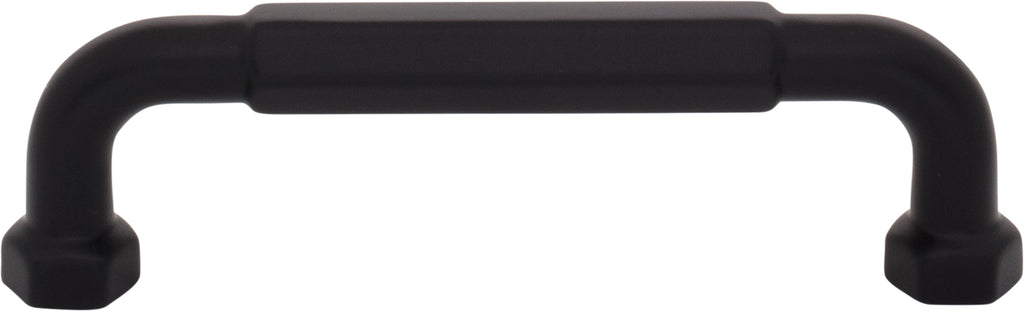 Top Knobs Dustin Series 3-3/4"(95mm) CC Pull, Flat Black