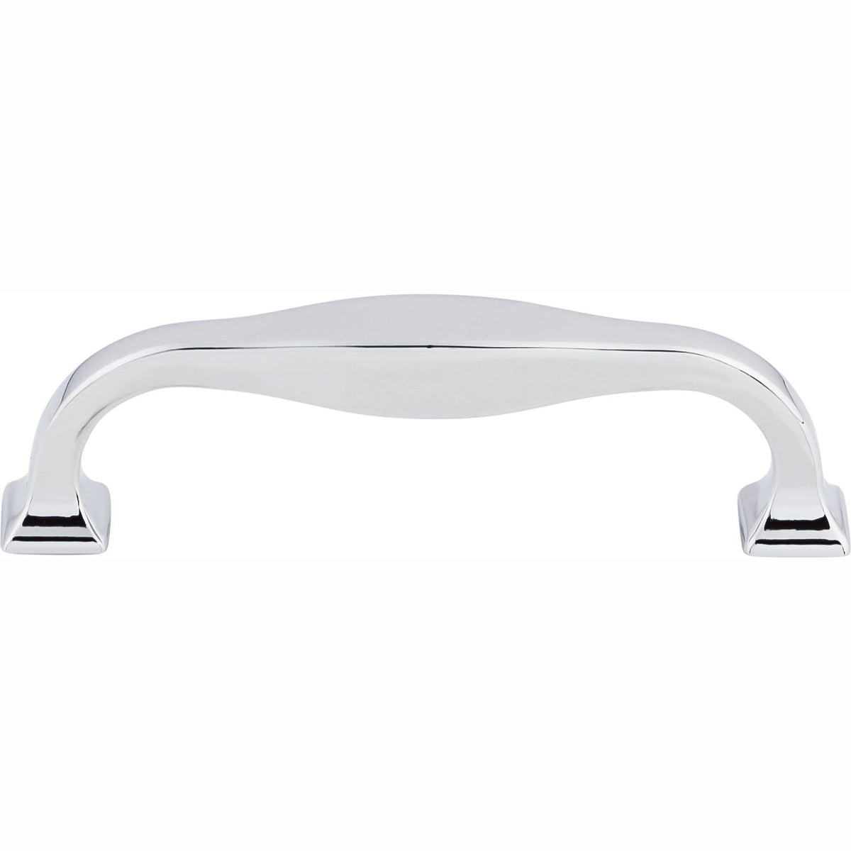 Top Knobs Contour Series 3-3/4"(95mm) CC Pull, Polished Chrome