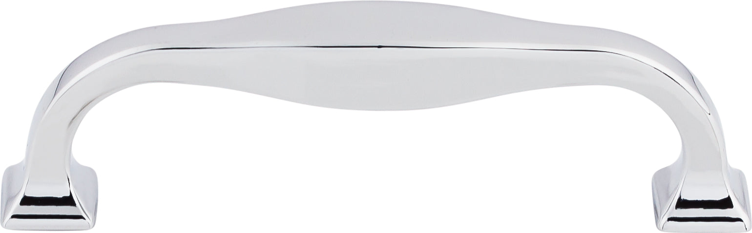 Top Knobs Contour Series 3-3/4"(95mm) CC Pull, Polished Chrome