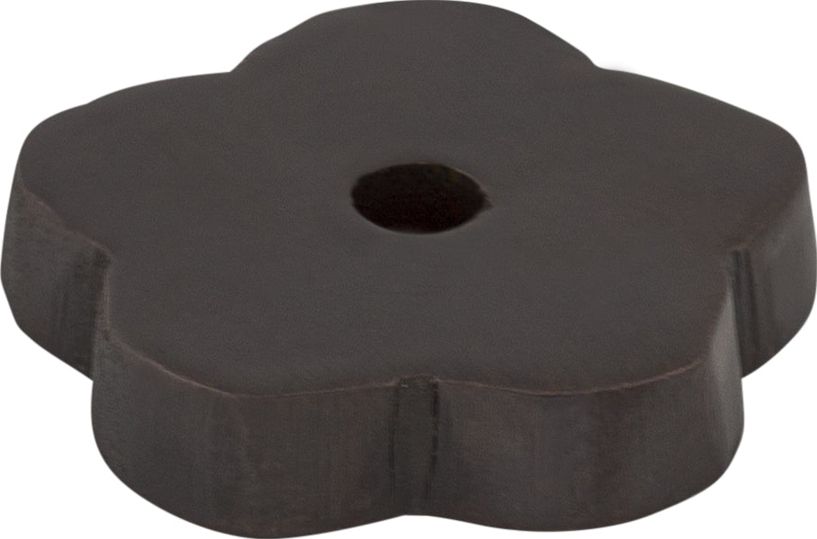 Top Knobs Aspen Flower Series 1"L Backplate, Medium Bronze