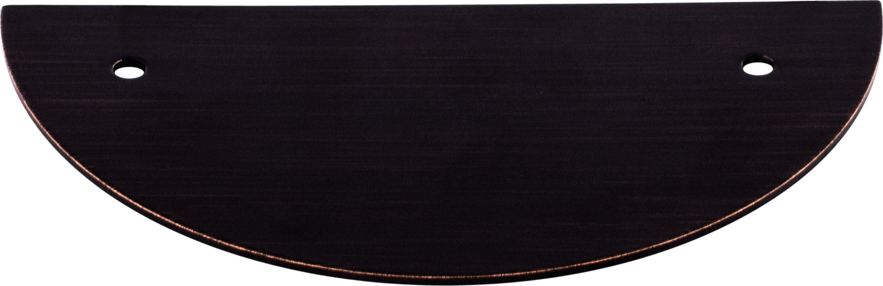 Top Knobs Half Circle Series 3-1/2"(89mm) CC Backplate, Tuscan Bronze