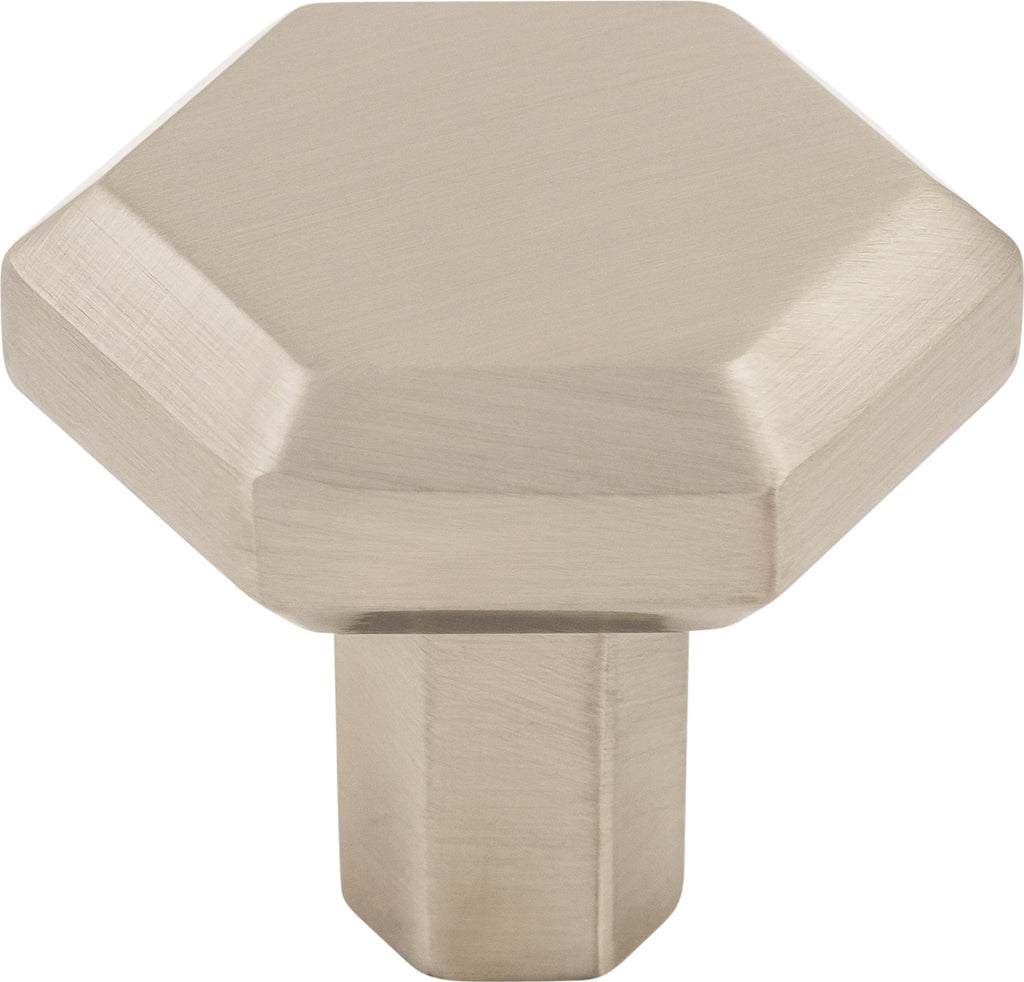 Top Knobs Lydia Series 1-1/4"L Knob, Brushed Satin Nickel
