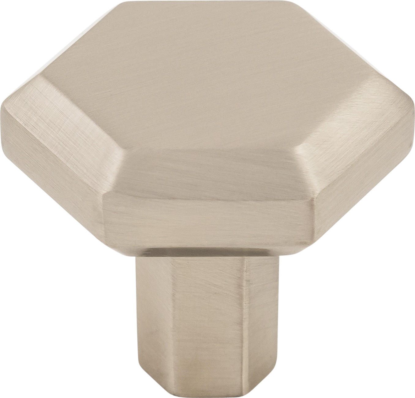 Top Knobs Lydia Series 1-1/4"L Knob, Brushed Satin Nickel