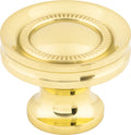 Top Knobs Button Series 1-1/4"L Knob, Polished Brass