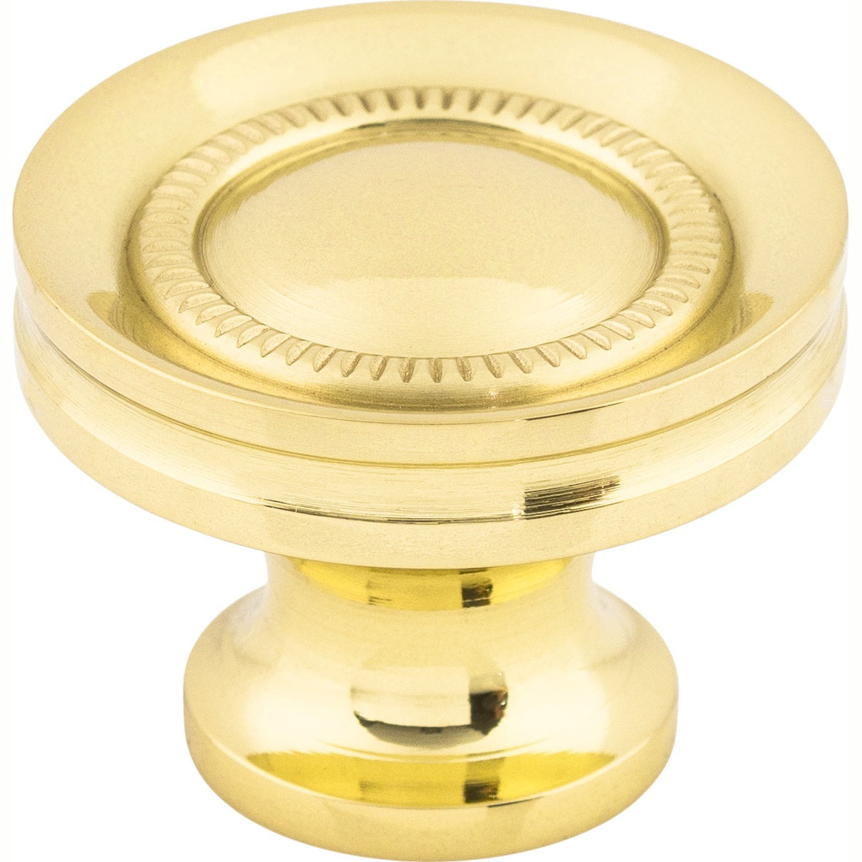 Top Knobs Button Series 1-1/4"L Knob, Polished Brass