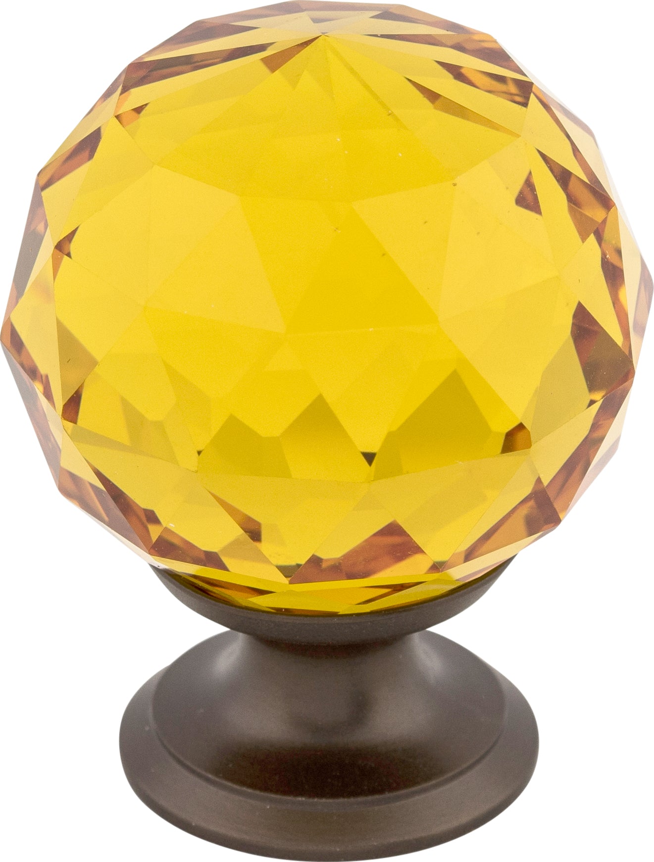 Top Knobs Amber Crystal Series 1-3/8"L Knob, 