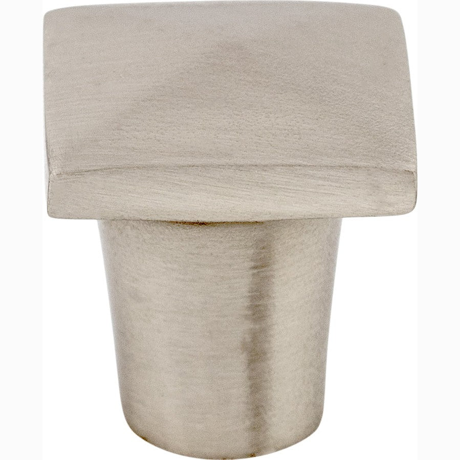 Top Knobs Aspen II Square Series 3/4"L Knob, Brushed Satin Nickel