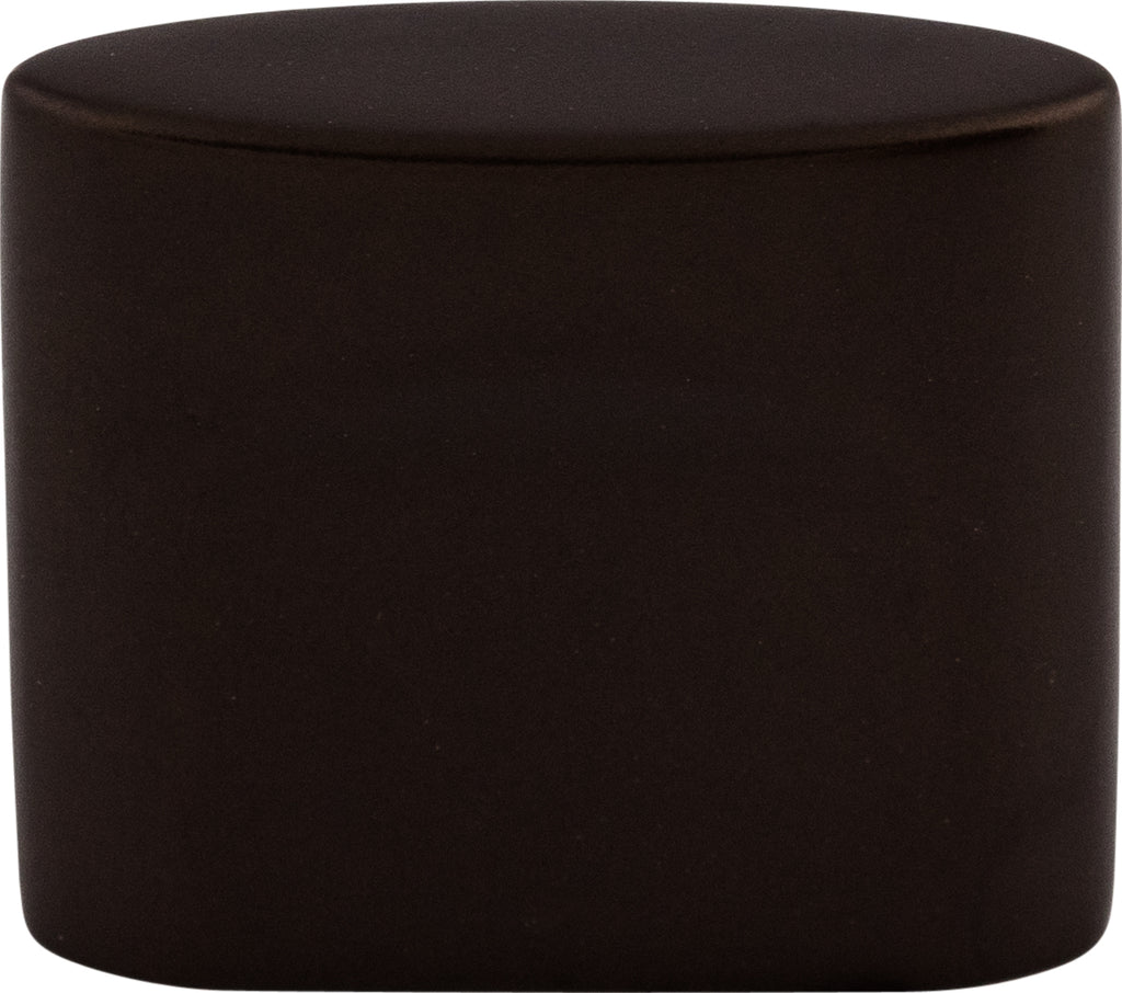 Top Knobs Oval Slot Series 1-1/4"L Knob, Oil Rubbed Bronze