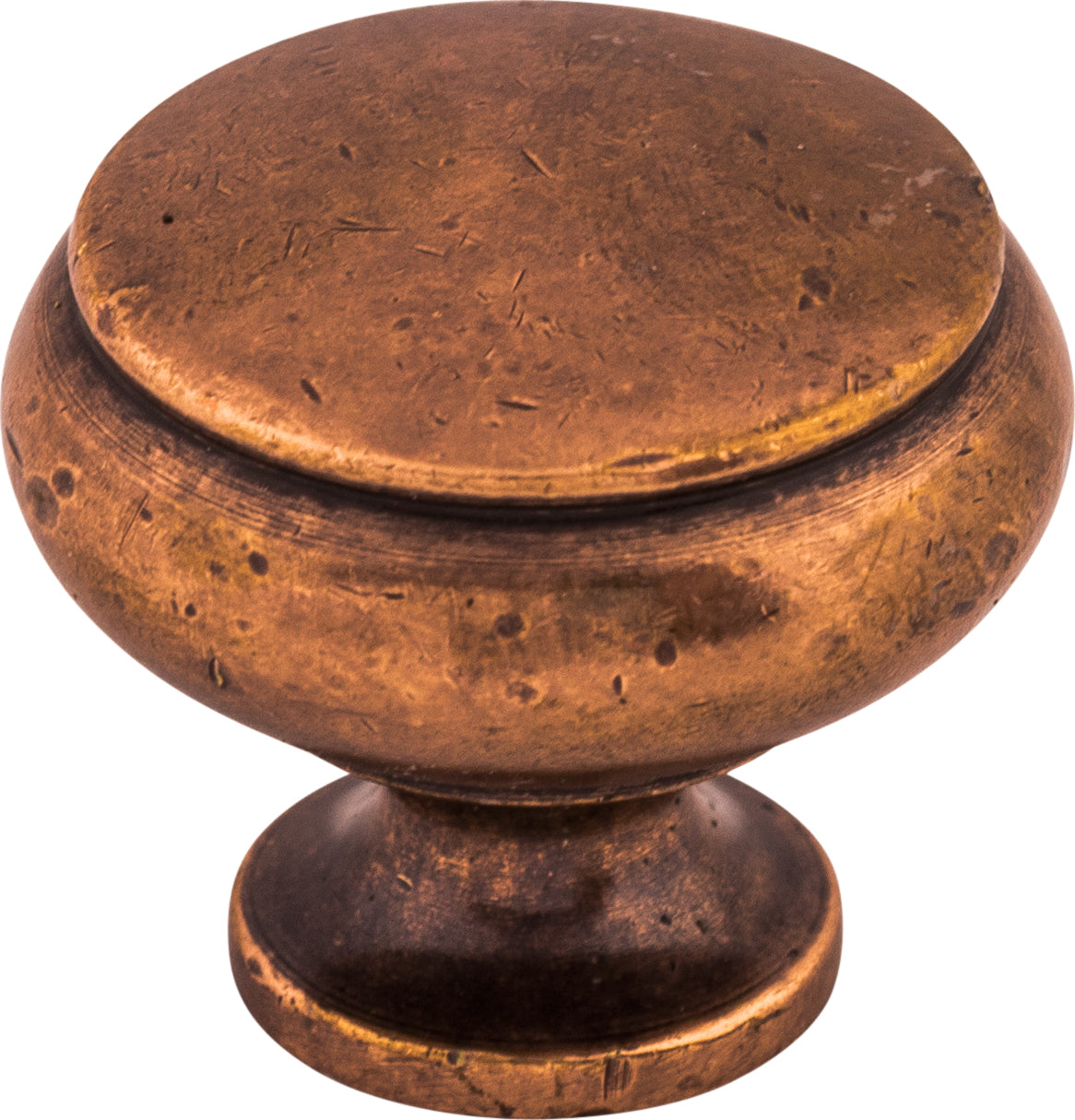 Top Knobs Cumberland Series 1-1/4"L Knob, Old English Copper