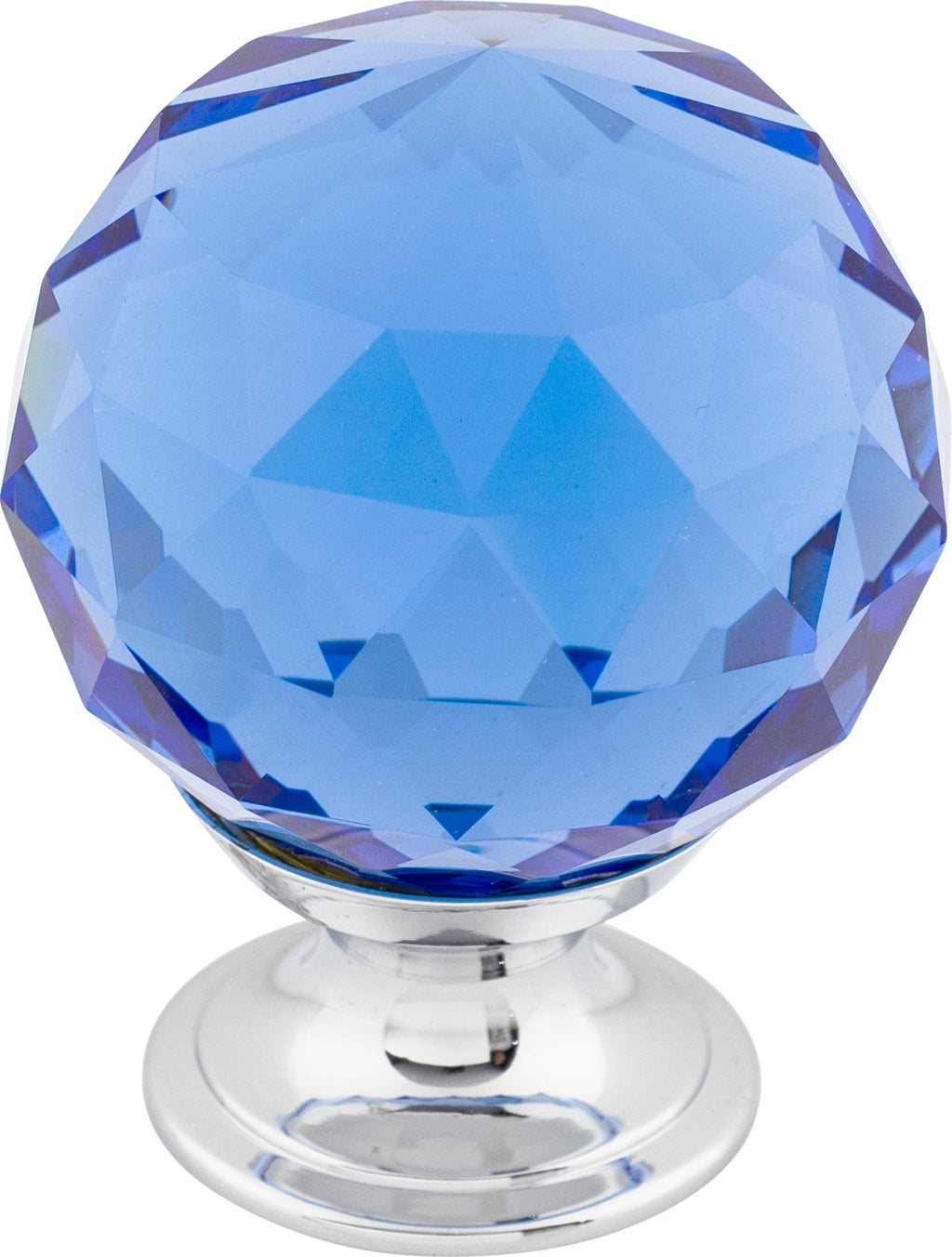 Top Knobs Blue Crystal Series 1-3/8"L Knob, 