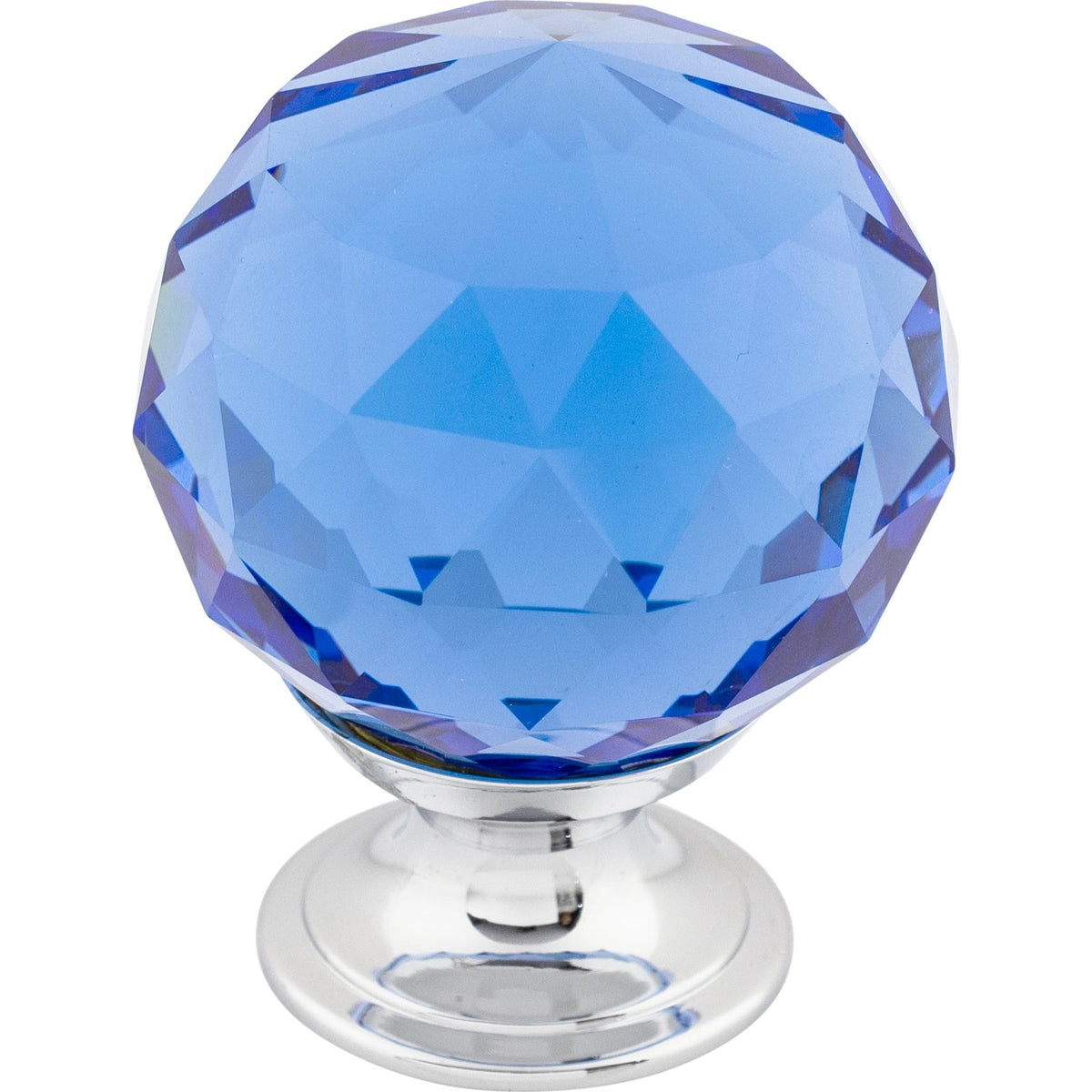 Top Knobs Blue Crystal Series 1-3/8"L Knob, 