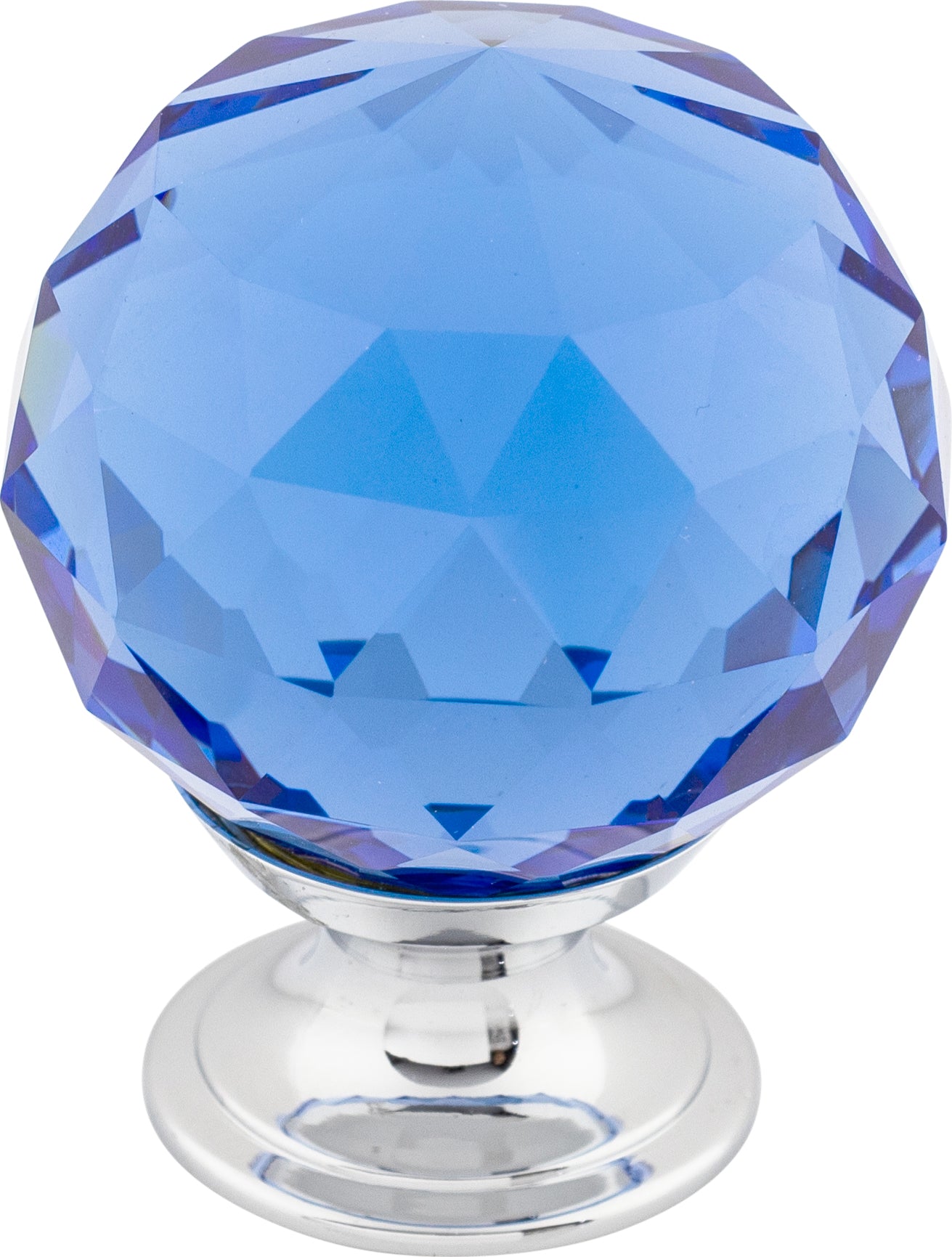 Top Knobs Blue Crystal Series 1-3/8"L Knob, 