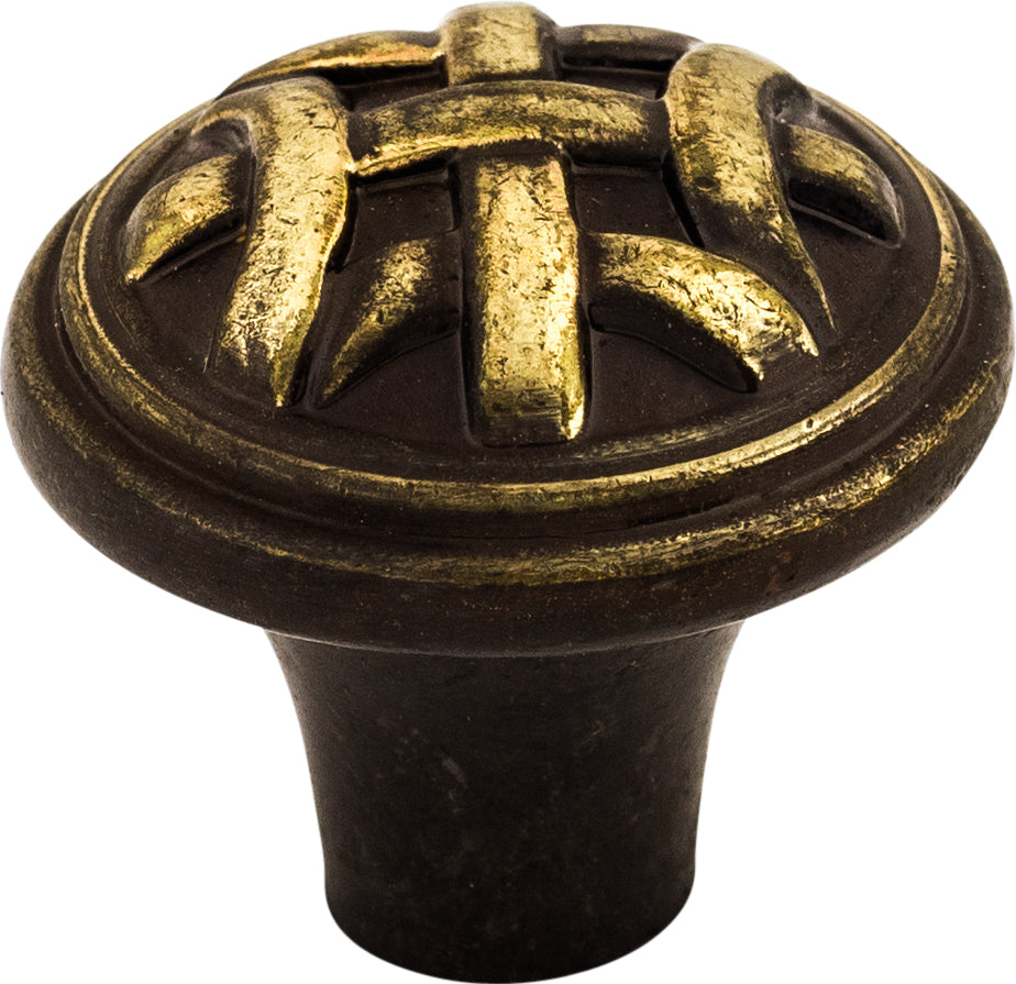 Top Knobs Celtic Series 1"L Knob, Dark Antique Brass