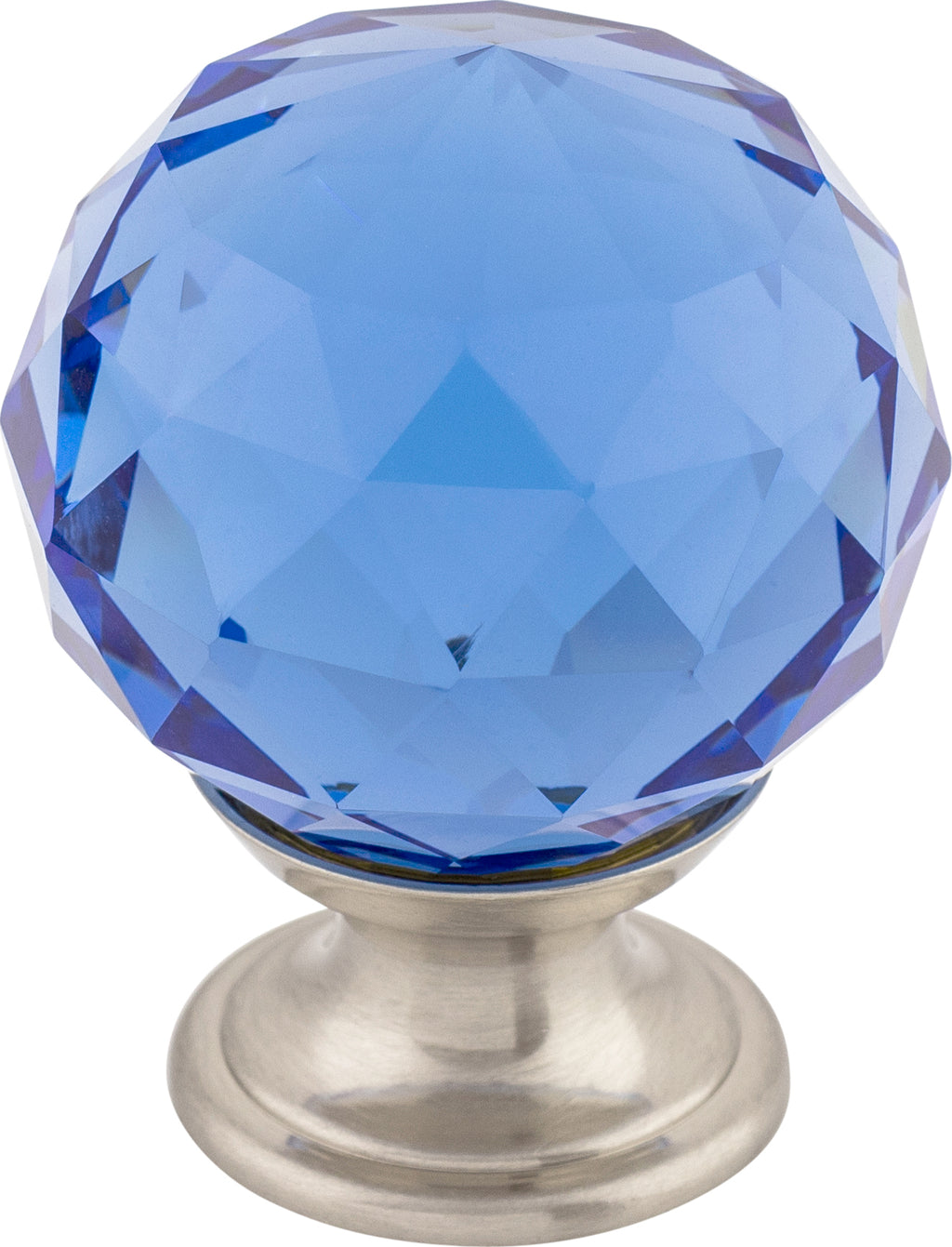 Top Knobs Blue Crystal Series 1-3/8"L Knob, 