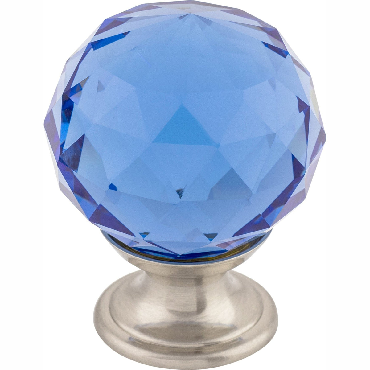 Top Knobs Blue Crystal Series 1-3/8"L Knob, 