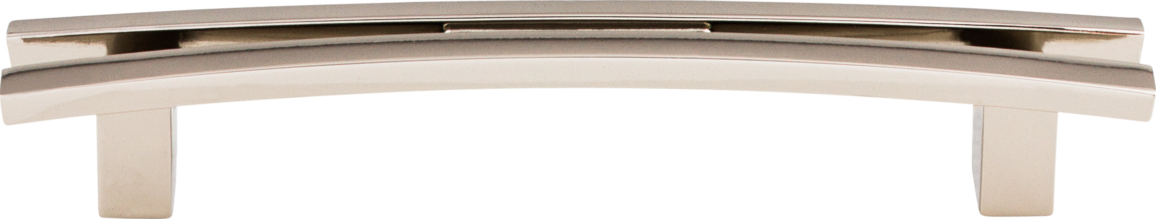 Top Knobs Flared Series 5"(127mm) CC Pull, Polished Nickel