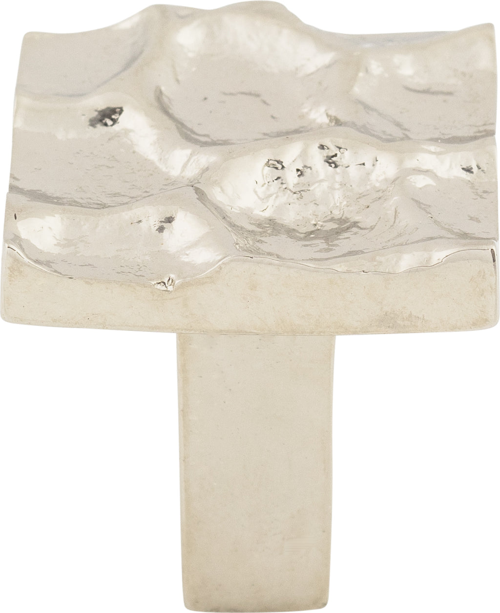 Top Knobs Cobblestone Series 1-1/8"L Square Knob, Polished Nickel