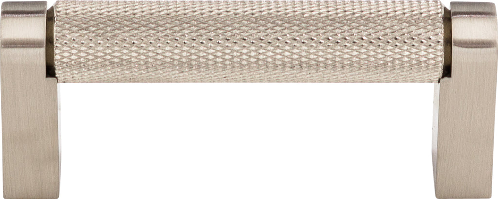Top Knobs Amwell Series 3"(76mm) CC Bar Pull, Brushed Satin Nickel